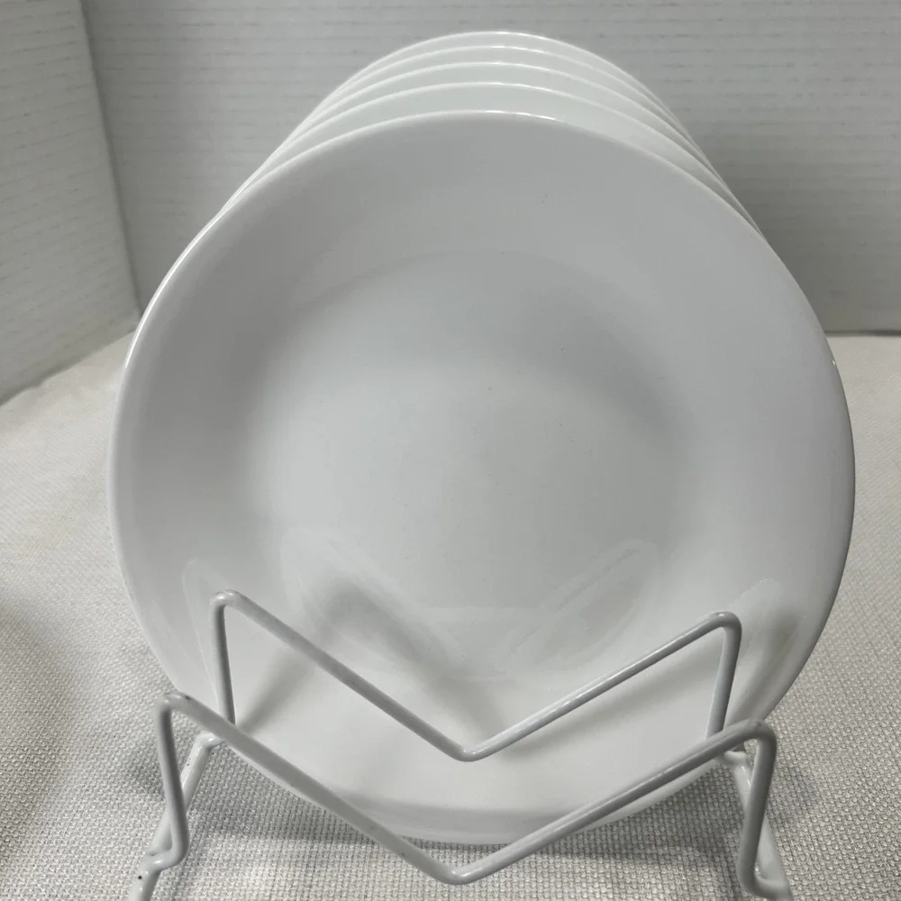 6 Corelle Winter Frost White 6 3/4